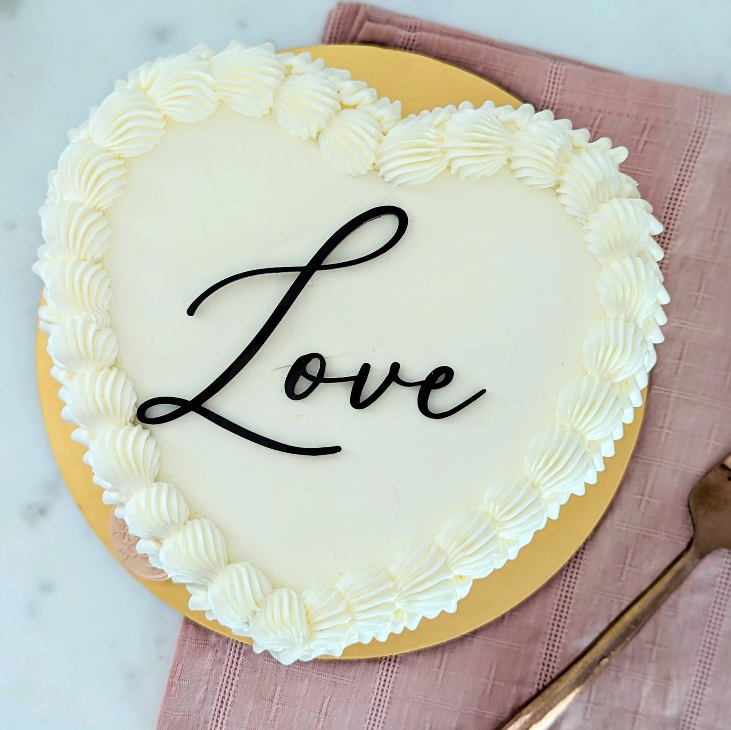 Vintage Heart Cake