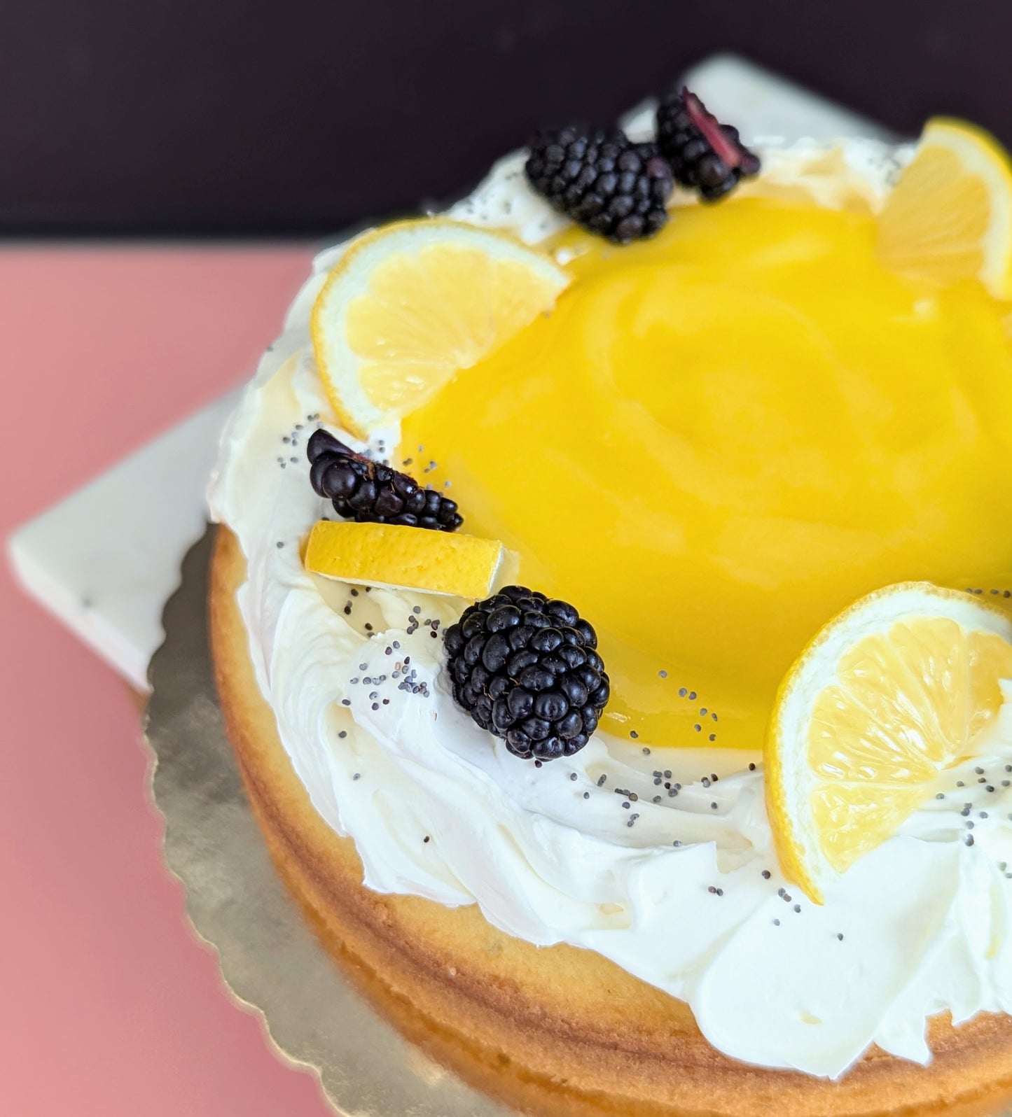 Lemon Poppy Easter Cake