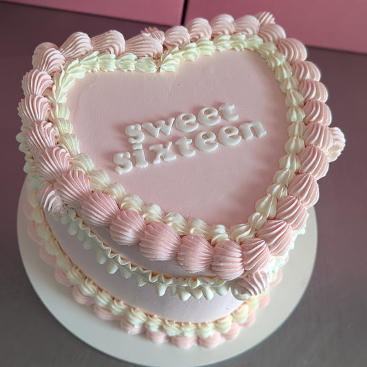 Vintage Heart Cake