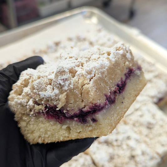 Blueberry Swirl Crumb Cake