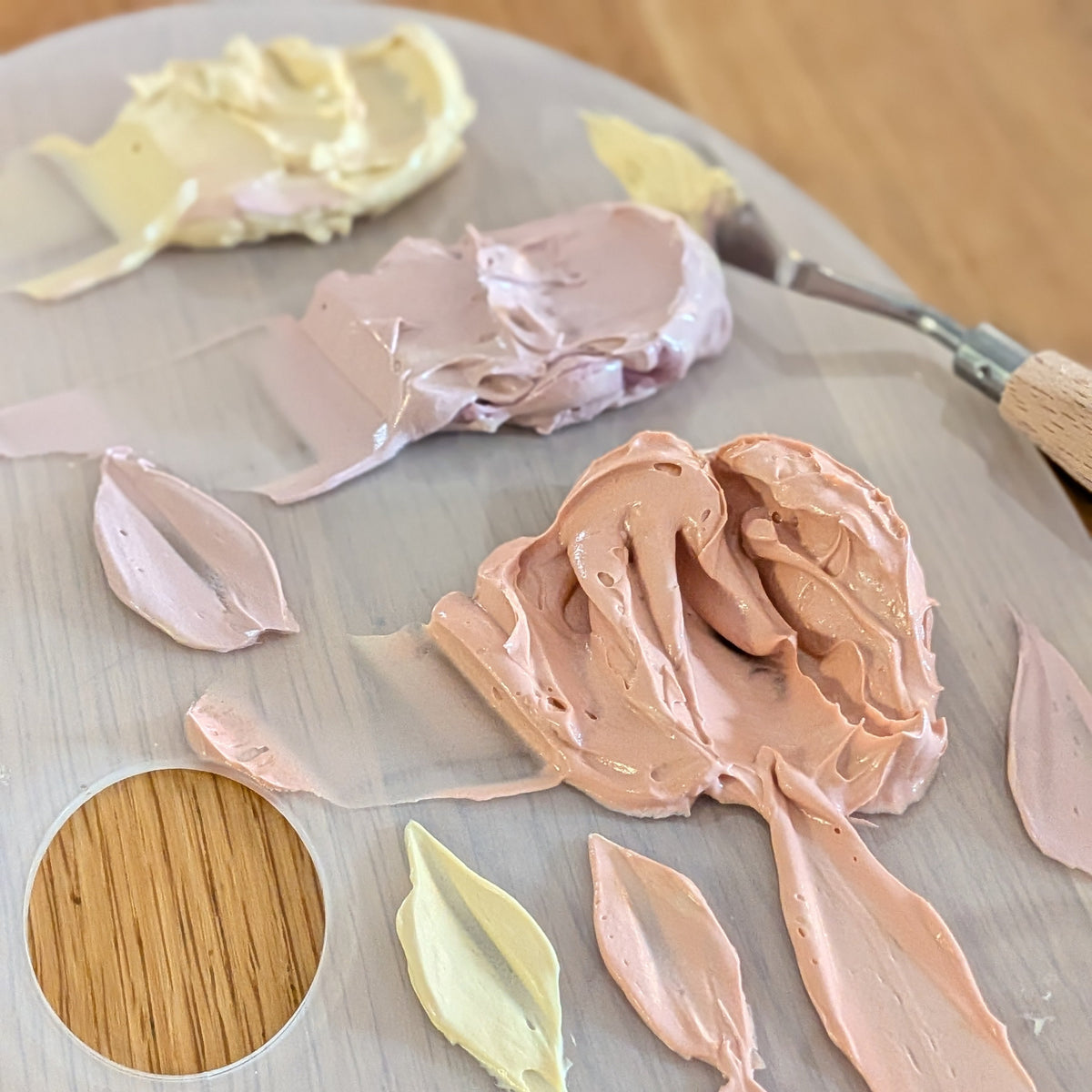 Palette Knife Petals & Painting Workshop Tuesday, October 13th 5:30 - 7:30 PM
